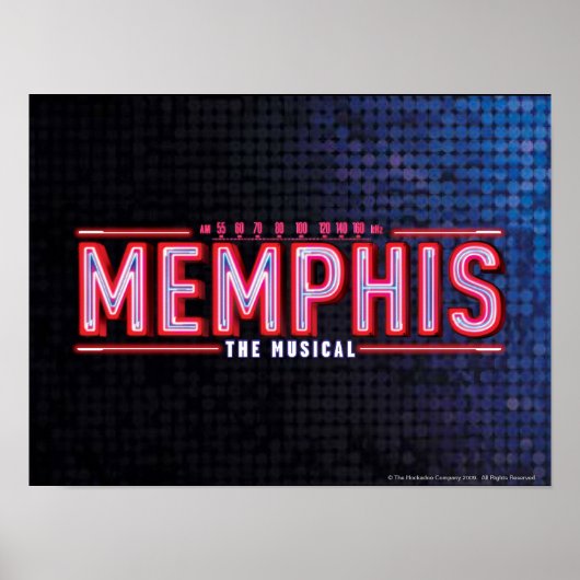 MEMPHIS - De muziekLogo Poster (Voorkant)