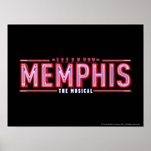 MEMPHIS - De muziekLogo Poster (Voorkant)