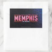 MEMPHIS - De muziekLogo Rechthoekige Sticker (Tas)