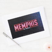 MEMPHIS - De muziekLogo Rechthoekige Sticker (Envelop)