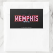 MEMPHIS - De muziekLogo Rechthoekige Sticker (Tas)