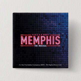 MEMPHIS - De muziekLogo Vierkante Button 5,1 Cm