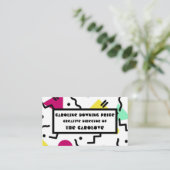 Memphis Design 1 Visitekaartje (Staand voorkant)