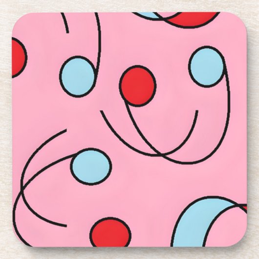 Memphis Design Drupes Bier Onderzetter (Voorkant)