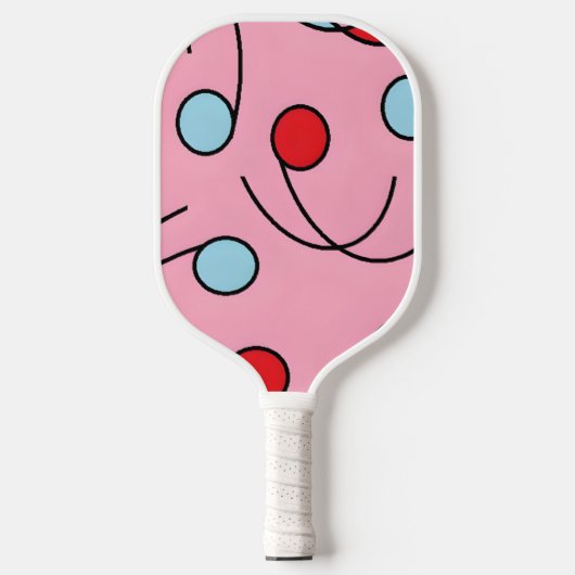 Memphis Design Drupes Pickleball Paddle (Voorkant)