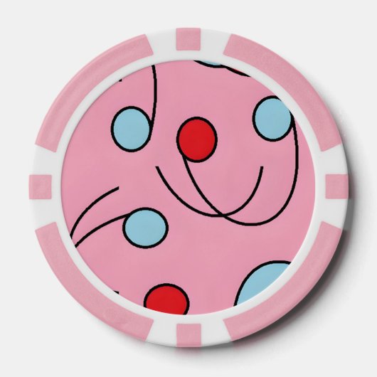 Memphis Design Drupes Poker Chips (Voorkant)