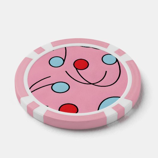 Memphis Design Drupes Poker Chips (Enkel)
