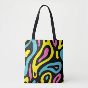Memphis Design Helder Kleurrijk Tote Bag