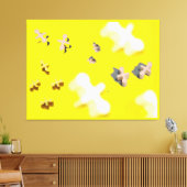 Memphis Design Jacks Canvas Afdruk (Insitu (Woonkamer))