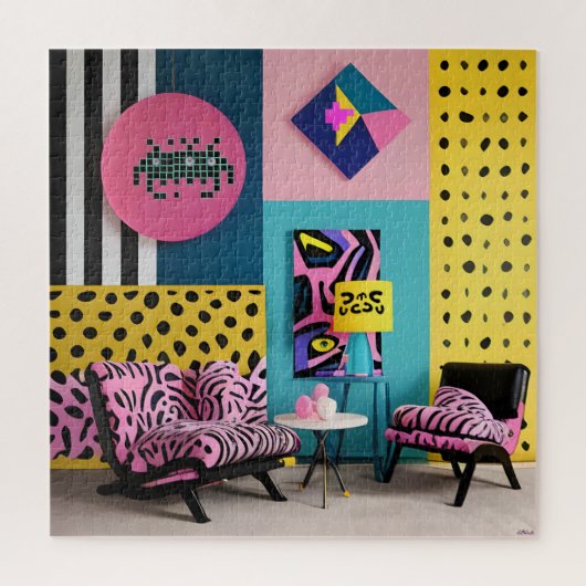 Memphis Design Ontvangst Droom Legpuzzel (Verticaal)