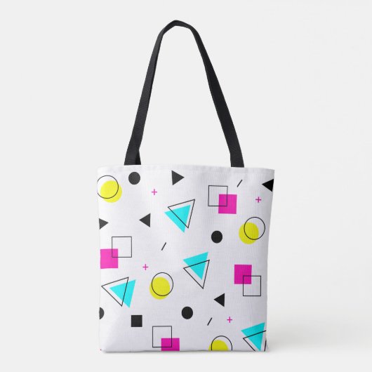 Memphis Design Tote Bag (Achterkant)