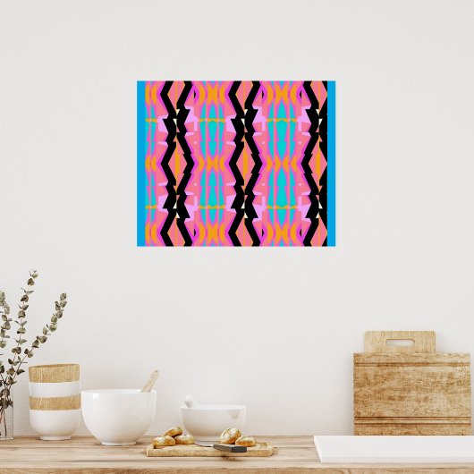 Memphis Design Wire Poster (Keuken)