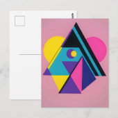 Memphis Design Woonruimte Briefkaart (Voorkant / Achterkant)