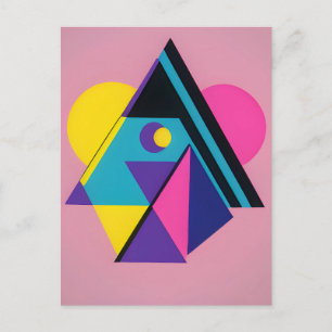 Memphis Design Woonruimte Briefkaart