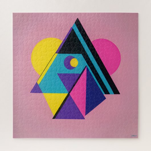 Memphis Design Woonruimte Legpuzzel (Verticaal)