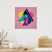 Memphis Design Woonruimte Poster (Keuken)