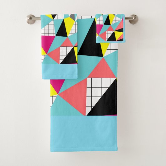 Memphis, geometrische vormen bad handdoek (Insitu)