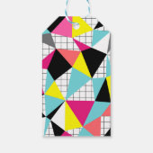 Memphis, geometrische vormen cadeaulabel (Achterkant)