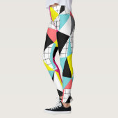 Memphis, geometrische vormen leggings (Links)
