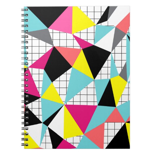 Memphis, geometrische vormen notitieboek (Voorkant)