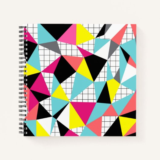 Memphis, geometrische vormen notitieboek (Voorkant)