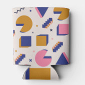 Memphis Geometry: jaren '90 Mode Naadloos Blikjeskoeler (Achterkant)