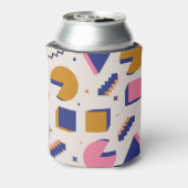 Memphis Geometry: jaren '90 Mode Naadloos Blikjeskoeler (Blikje Achterkant)
