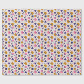 Memphis Geometry: jaren '90 Mode Naadloos Cadeaupapier (Vlak)