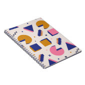 Memphis Geometry: jaren '90 Mode Naadloos Notitieboek (Rechterzijde)