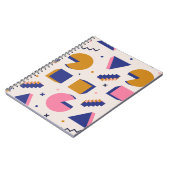 Memphis Geometry: jaren '90 Mode Naadloos Notitieboek (Linkerzijde)
