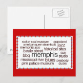 Memphis in bruin briefkaart (Voorkant / Achterkant)
