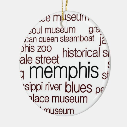 Memphis in bruin keramisch ornament (Links)