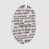 Memphis in bruin ornament (voorkant)
