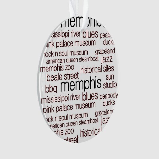 Memphis in bruin ornament (voorkant)