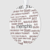 Memphis in bruin ornament (voorkant)