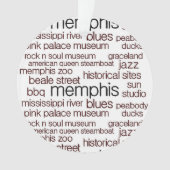 Memphis in bruin ornament (voorkant)