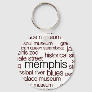 Memphis in bruin sleutelhanger
