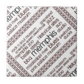 Memphis in bruin tegeltje (Voorkant)