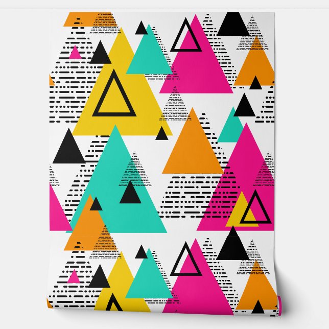 Memphis jaren tachtig patroon behang (Afrollen)