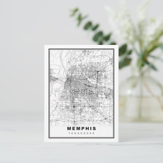 Memphis Kaart (Staand voorkant)