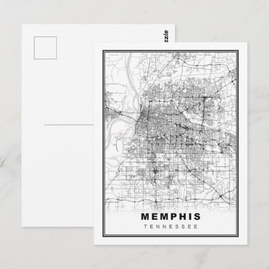 Memphis Kaart (Voorkant / Achterkant)