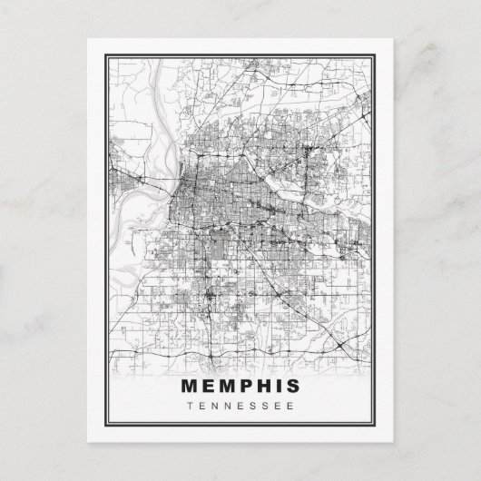 Memphis-kaart Briefkaart (Voorkant)