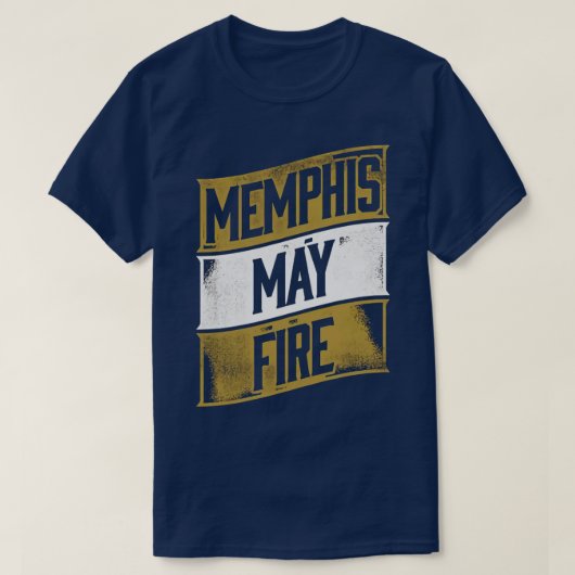 Memphis kan vuren 8 t-shirt (Design voorkant)