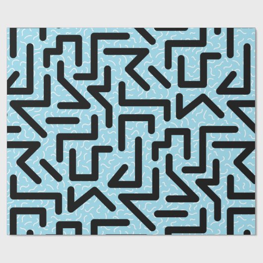 Memphis Labyrinth Cadeaupapier (Vlak)