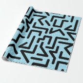 Memphis Labyrinth Cadeaupapier (Uitgerold)
