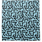 Memphis Labyrinth Douchegordijn (Voorkant)