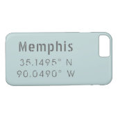 Memphis Latitude Lengtegraad Case-Mate iPhone Case (Achterkant (Horizontaal))