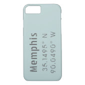 Memphis Latitude Lengtegraad Case-Mate iPhone Case (Achterkant)