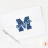 Memphis Letter Ronde Sticker (Envelop)
