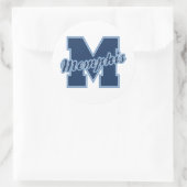 Memphis Letter Ronde Sticker (Tas)